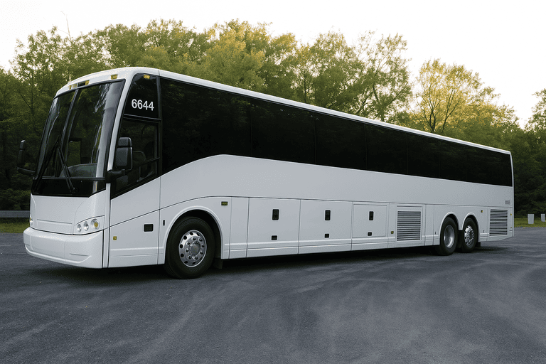 exterior of Charter Bus Rental Woodbridge coach bus