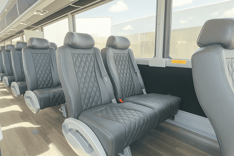 interior of Charter Bus Rental Woodbridge charter bus